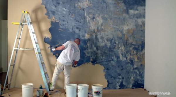 Декоративная покраска стен своими руками