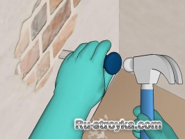 Как очистить кирпич от штукатурки. Как очистить кирпич от штукатурки.