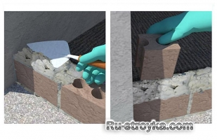 Кладка перегородок из кирпича