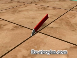 Затирка швов у плитки.