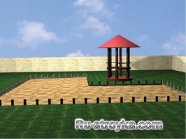 Площадка из кирпича