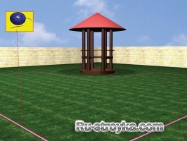 Площадка из кирпича