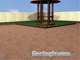 Площадка из кирпича