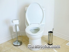 Установка унитаза.