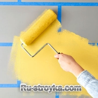 Как нарисовать плитку на стене.