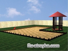 Площадка из кирпича